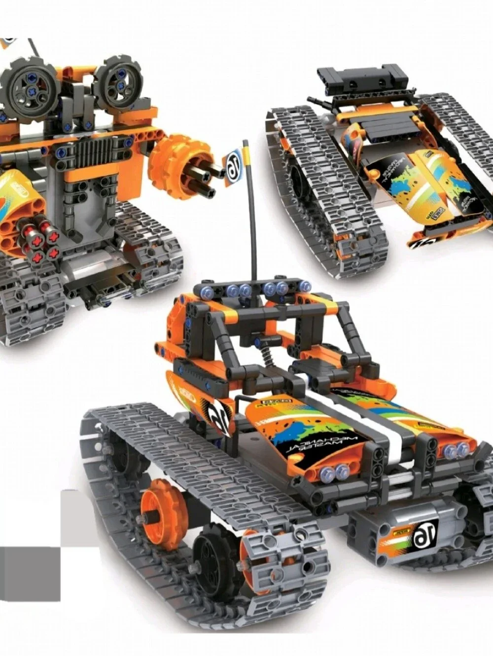 Kididdo Remote Control Building Toys STEM Robot Kit Incomplete FOR REPLACE PARTS